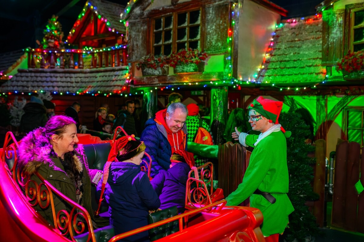 Ready To Meet Santa At The Night Before Christmas Ride At Sundown Adventureland In Nottinghamshire